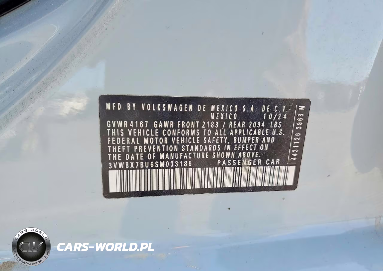 2025 Volkswagen Jetta Sport VIN:3VWBX7BU6SM033188 - 12