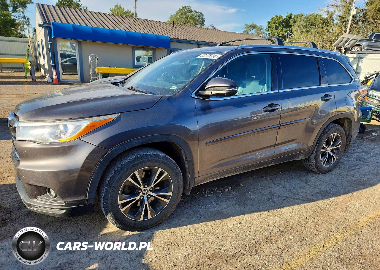 2016 Toyota Highlander Xle VIN:5TDJKRFH9GS351593 - 1