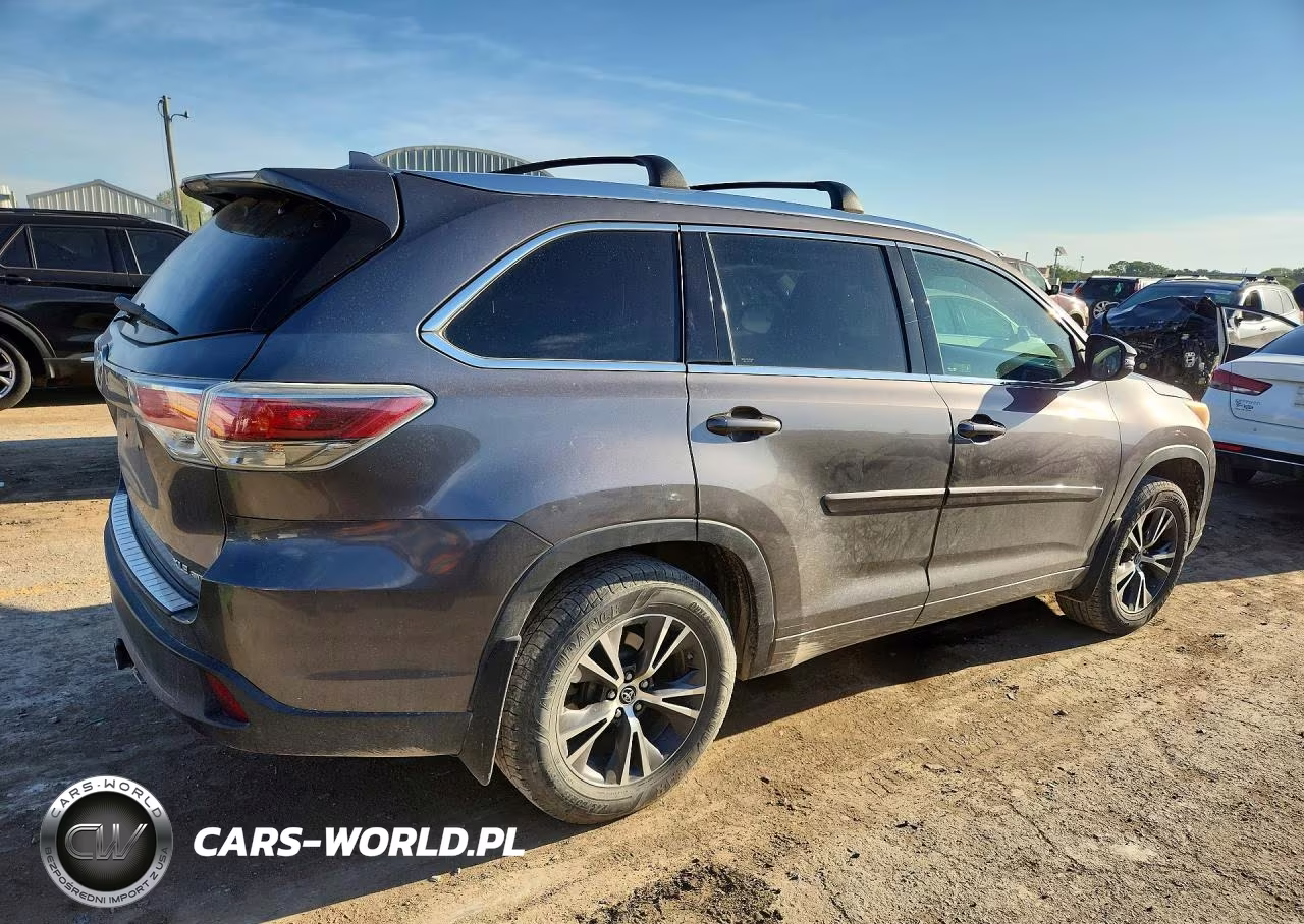 2016 Toyota Highlander Xle VIN:5TDJKRFH9GS351593 - 3