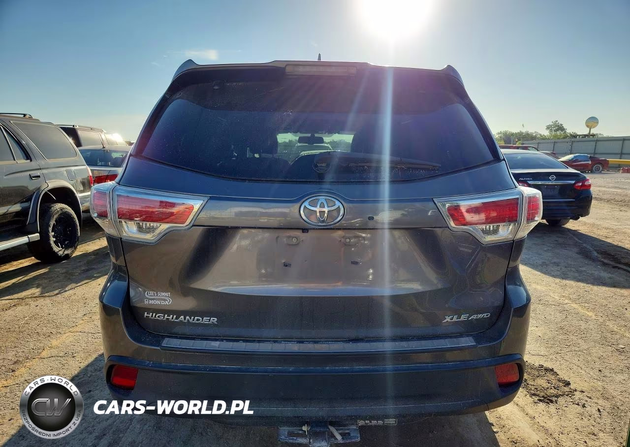 2016 Toyota Highlander Xle VIN:5TDJKRFH9GS351593 - 6