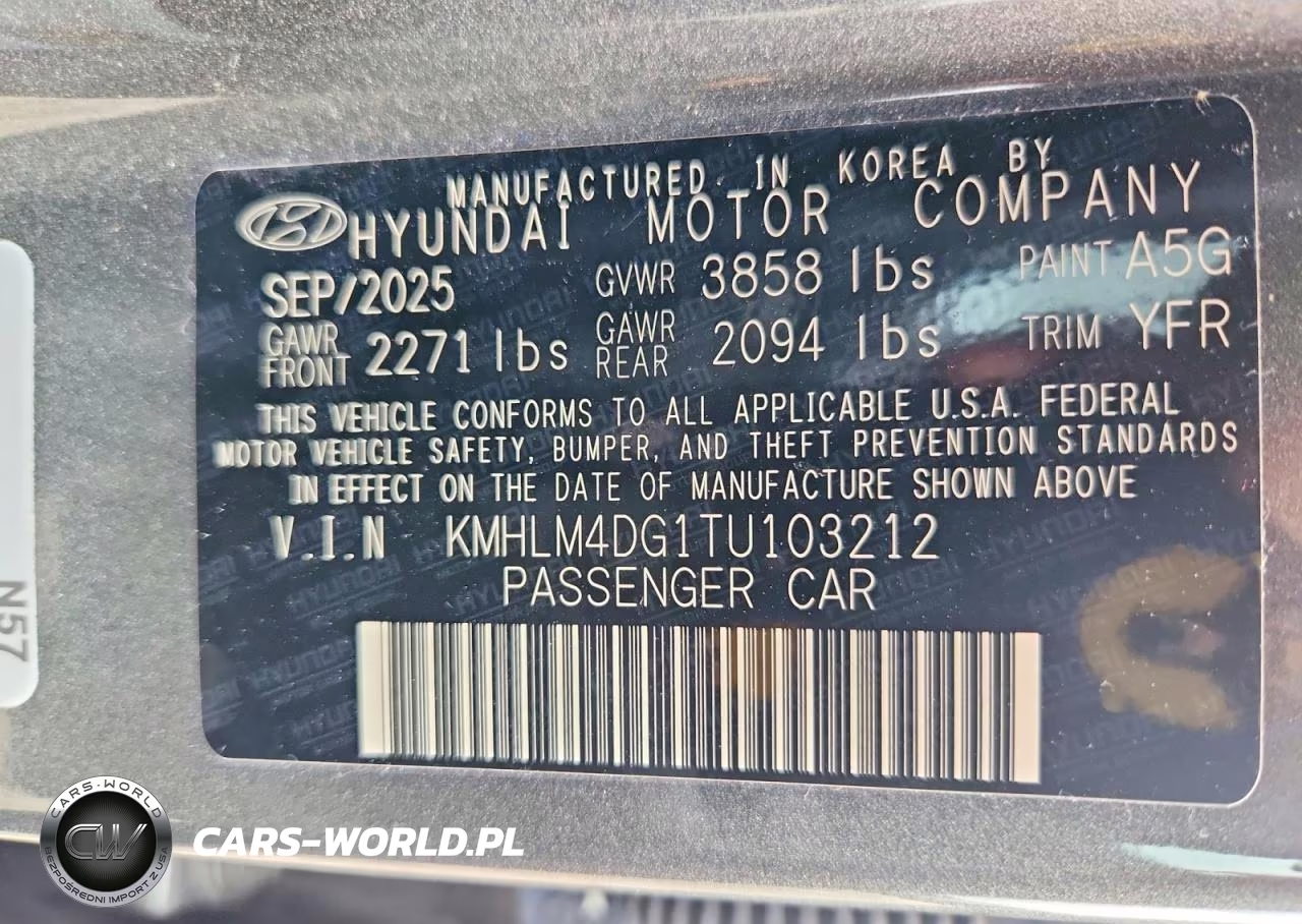 2026 Hyundai Elantra Sel Sport VIN:KMHLM4DG1TU103212 - 13