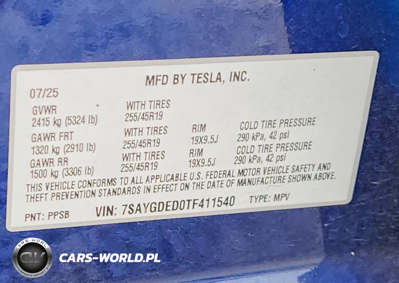 2026 Tesla Model Y VIN:7SAYGDED0TF411540 - 13