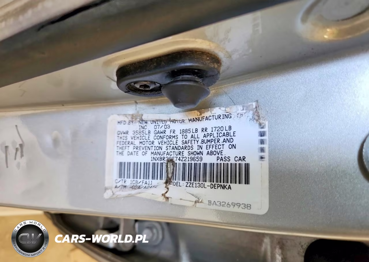2004 Toyota Corolla Le VIN:1NXBR38E74Z219659 - 13