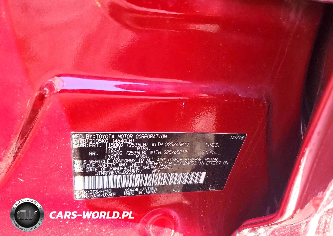 2018 Toyota Rav4 Xle VIN:JTMRFREV5JD238077 - 13