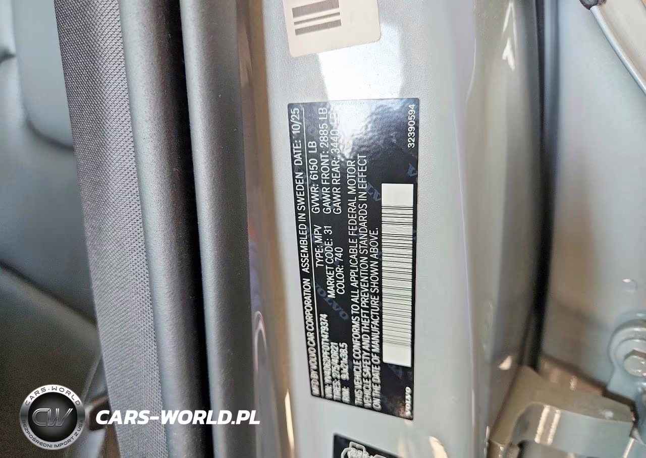 2026 Volvo Xc90 Ultra VIN:YV4062PF0T1479374 - 12