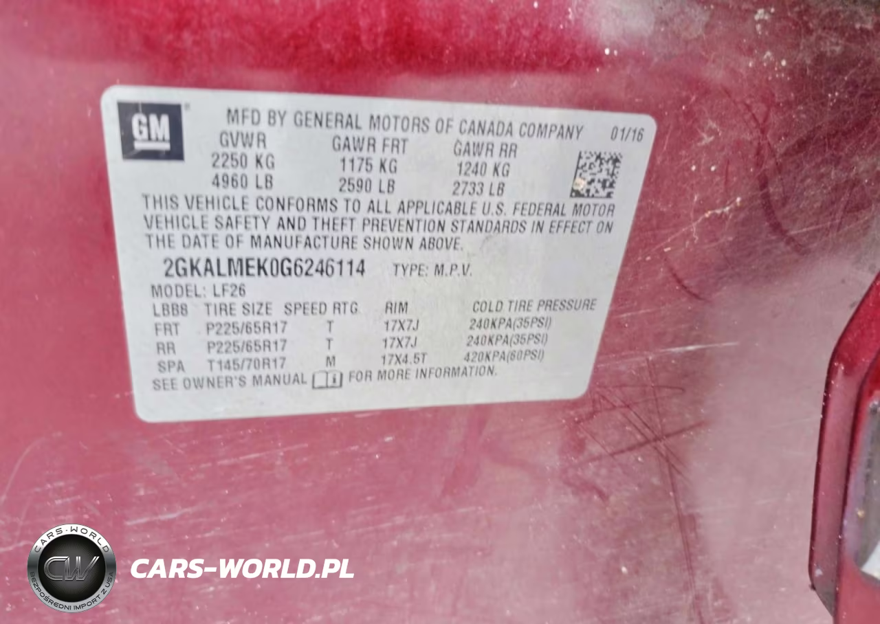 2016 GMC Terrain Sle VIN:2GKALMEK0G6246114 - 13