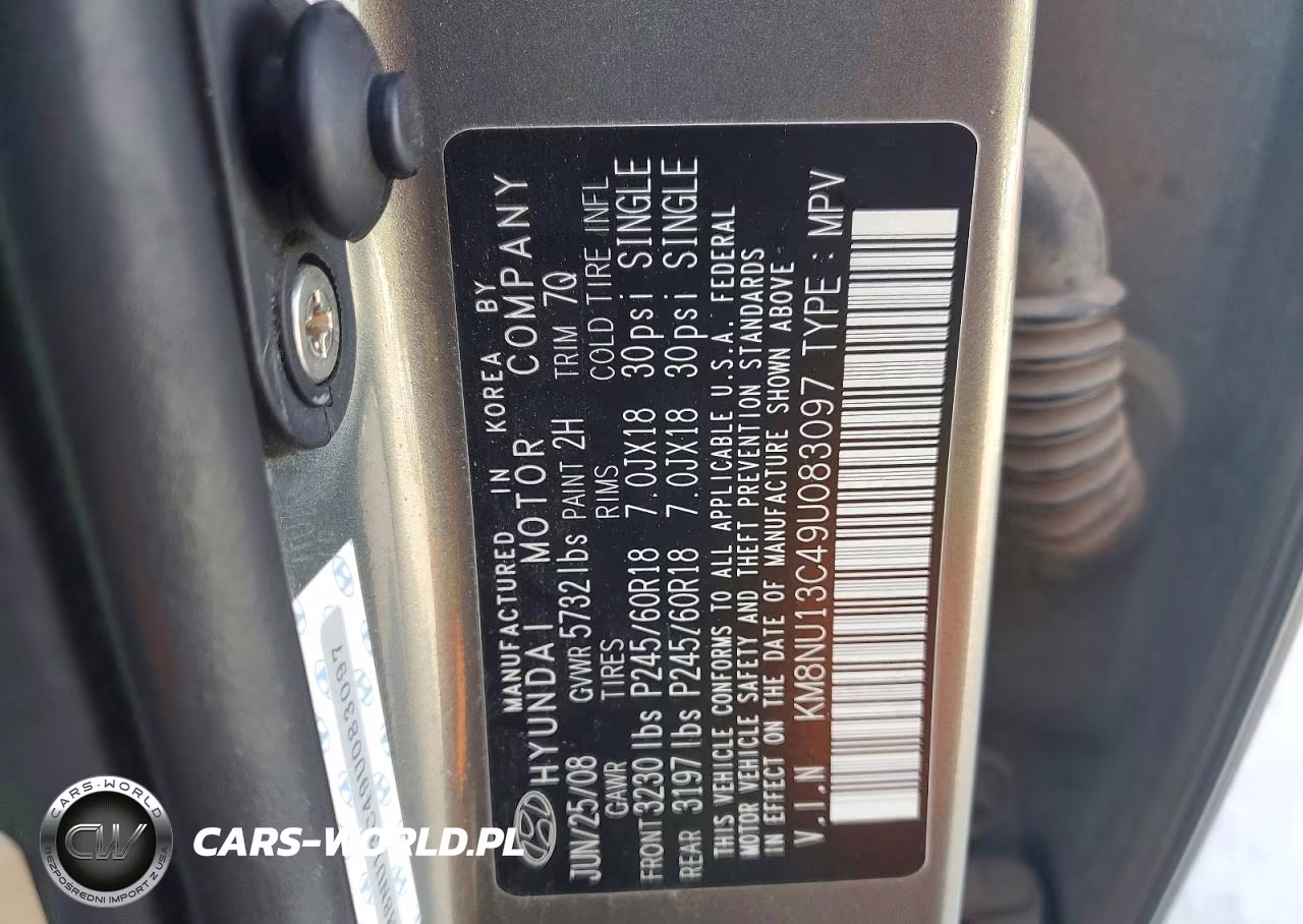 2009 Hyundai Veracruz Limited VIN:KM8NU13C49U083097 - 13