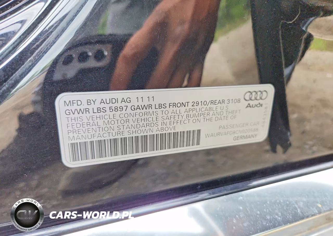 2012 Audi A8 L Quattro VIN:WAURVAFD8CN020588 - 12