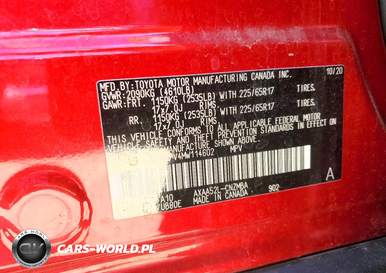 2021 Toyota Rav4 Xle VIN:2T3W1RFV4MW114602 - 13