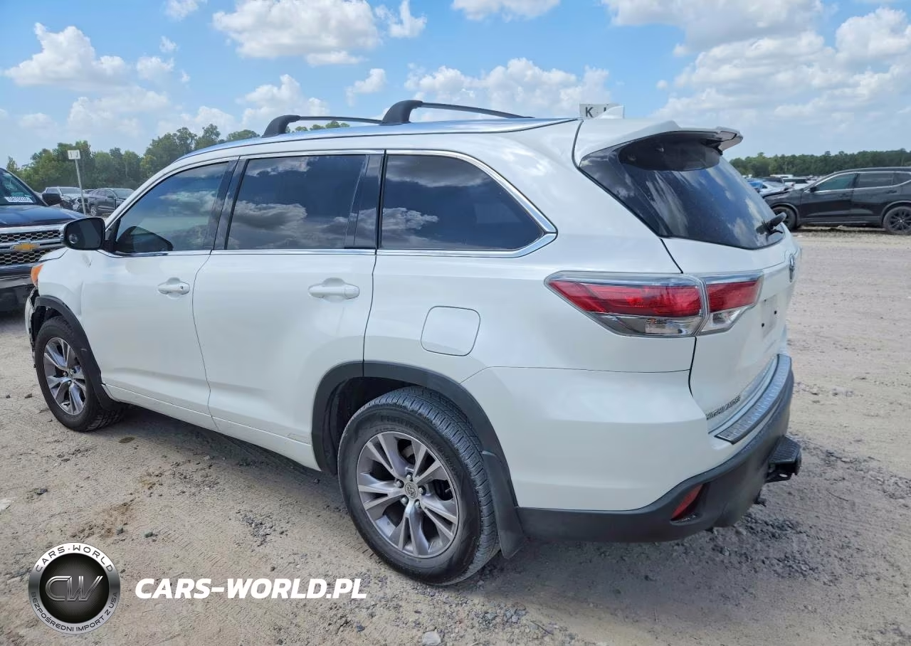 2014 Toyota Highlander Xle VIN:5TDKKRFH2ES030514 - 2