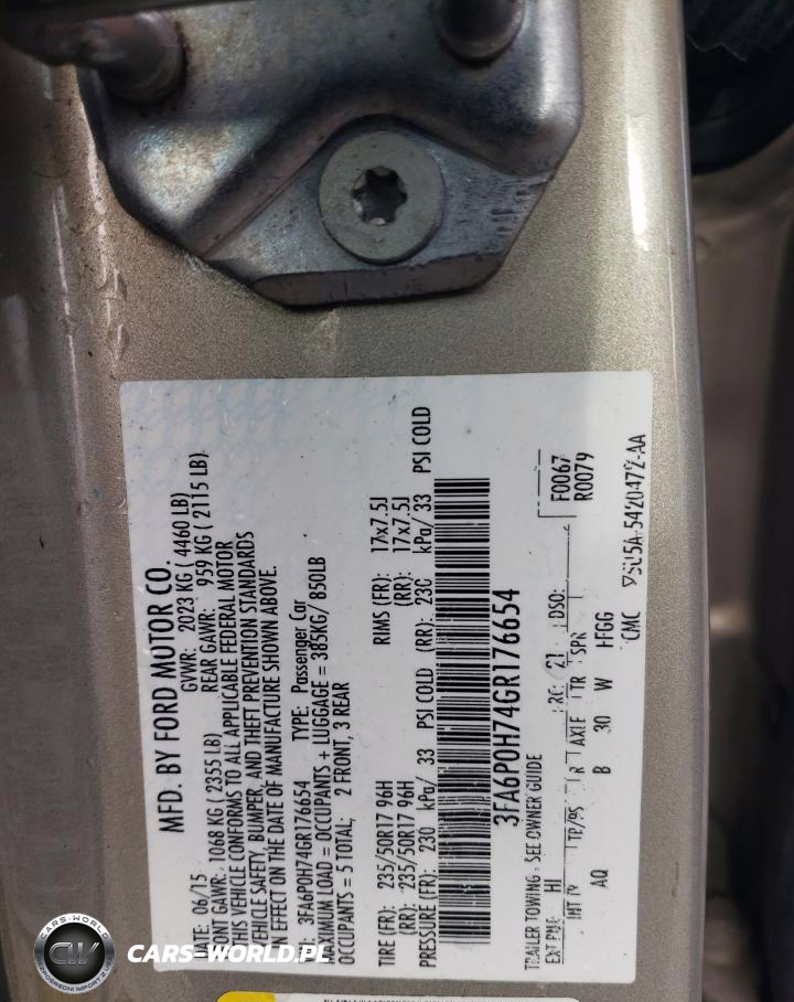2016 Ford Fusion Se VIN:3FA6P0H74GR176654 - 12
