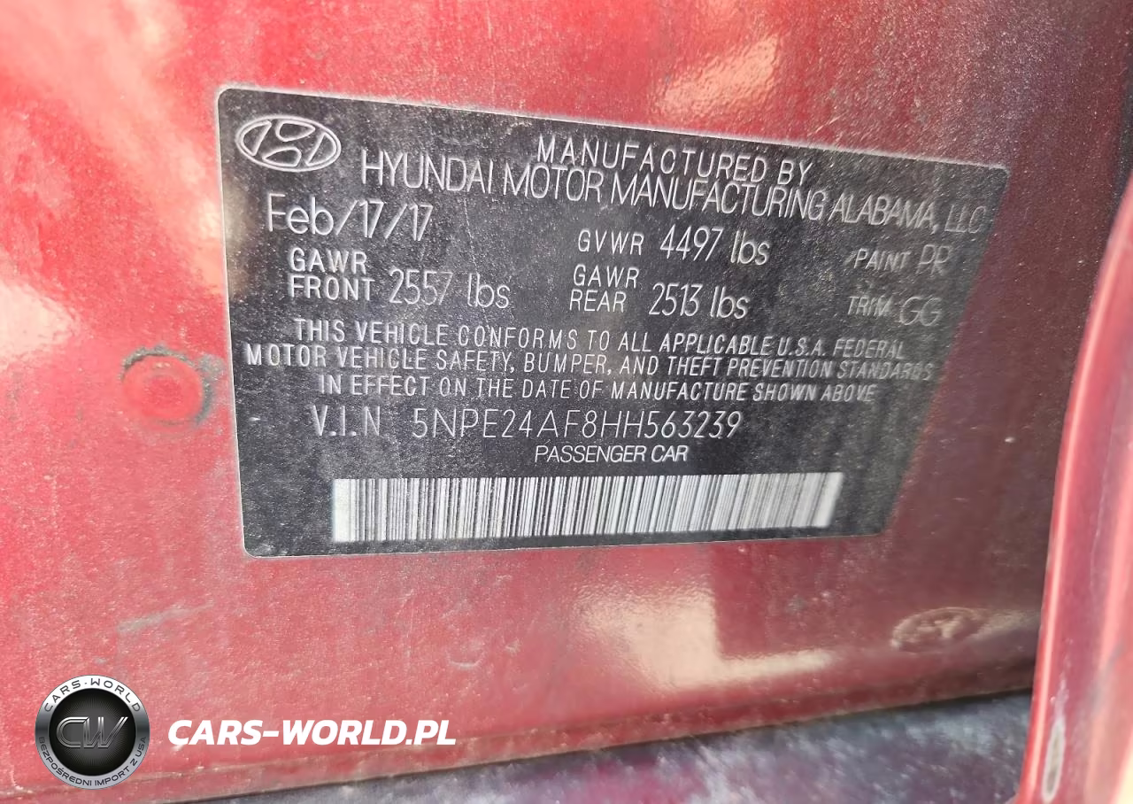2017 Hyundai Sonata Se VIN:5NPE24AF8HH563239 - 12