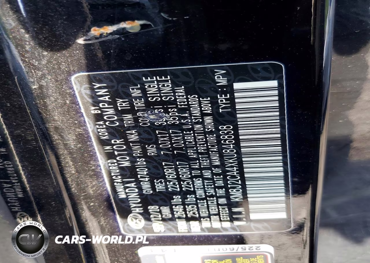 2019 Hyundai Tucson Se VIN:KM8J2CA4XKU846838 - 13
