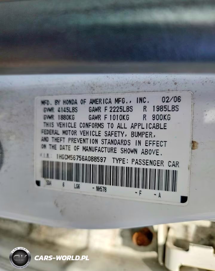 2006 Honda Accord Ex VIN:1HGCM56756A088597 - 12