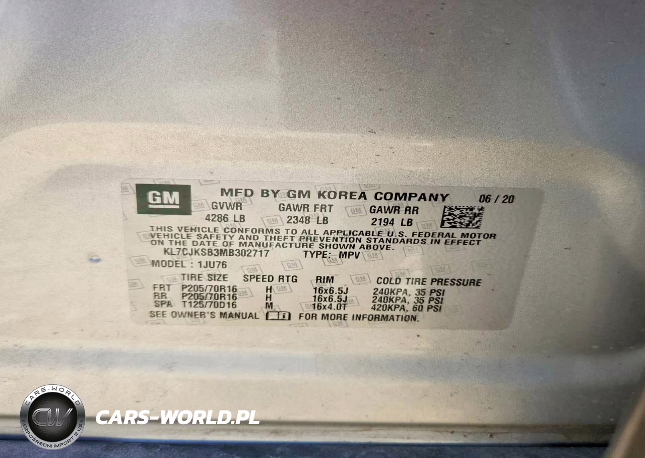 2021 Chevrolet Trax Ls VIN:KL7CJKSB3MB302717 - 13