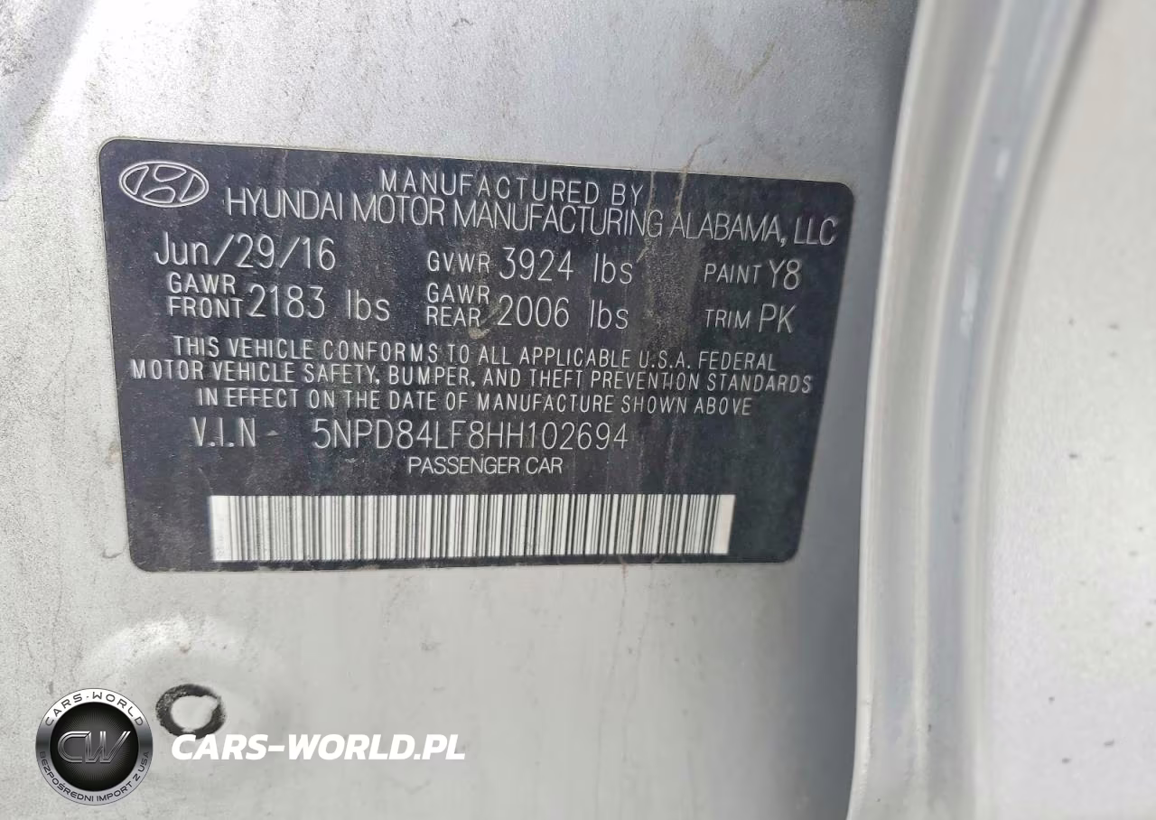 2017 Hyundai Elantra Se VIN:5NPD84LF8HH102694 - 12