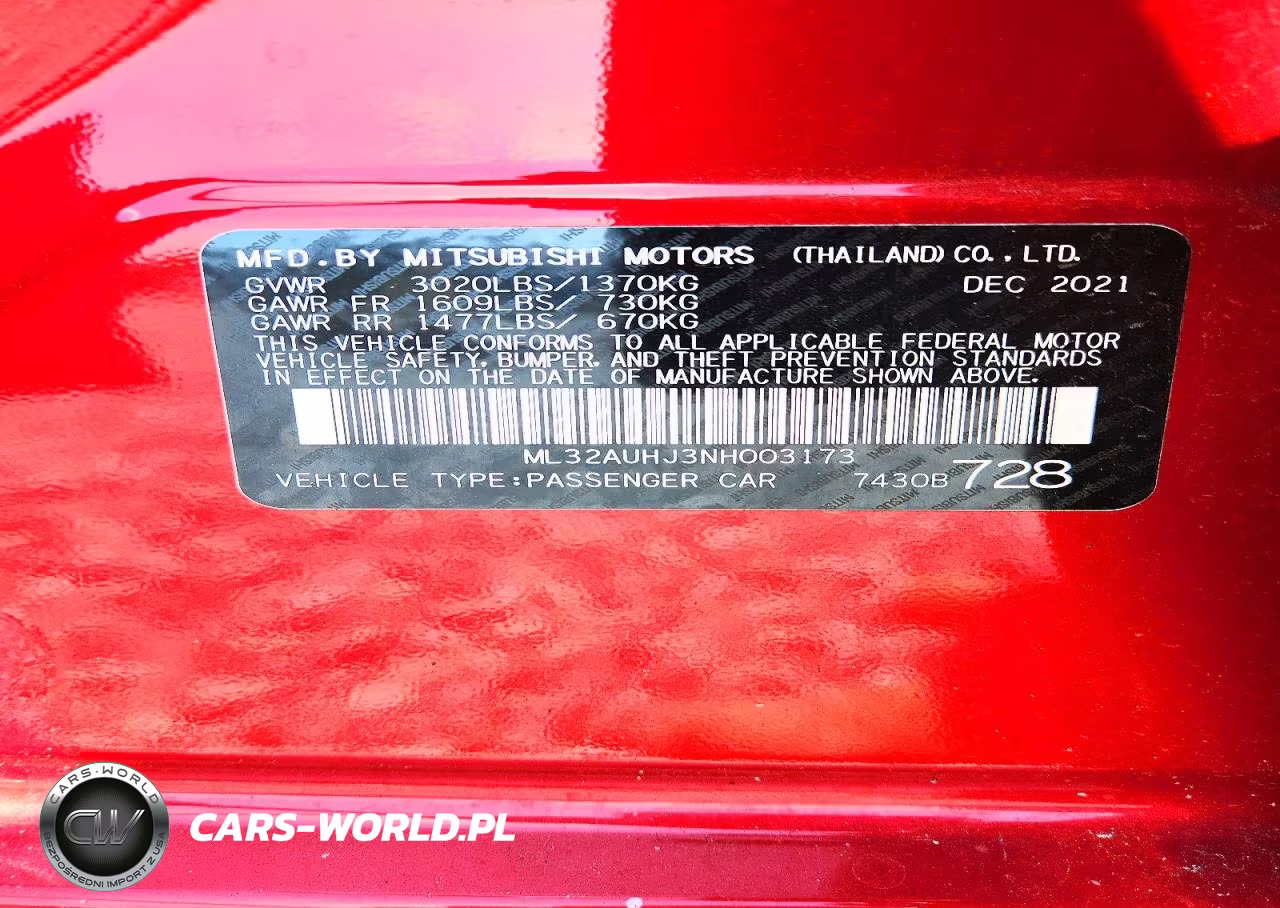 2022 Mitsubishi Mirage Es VIN:ML32AUHJ3NH003173 - 12