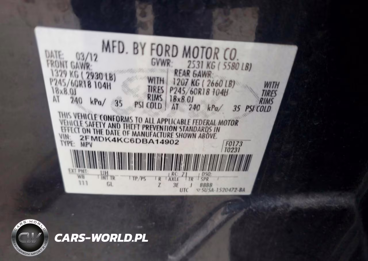 2013 Ford Edge Limited VIN:2FMDK4KC6DBA14902 - 13