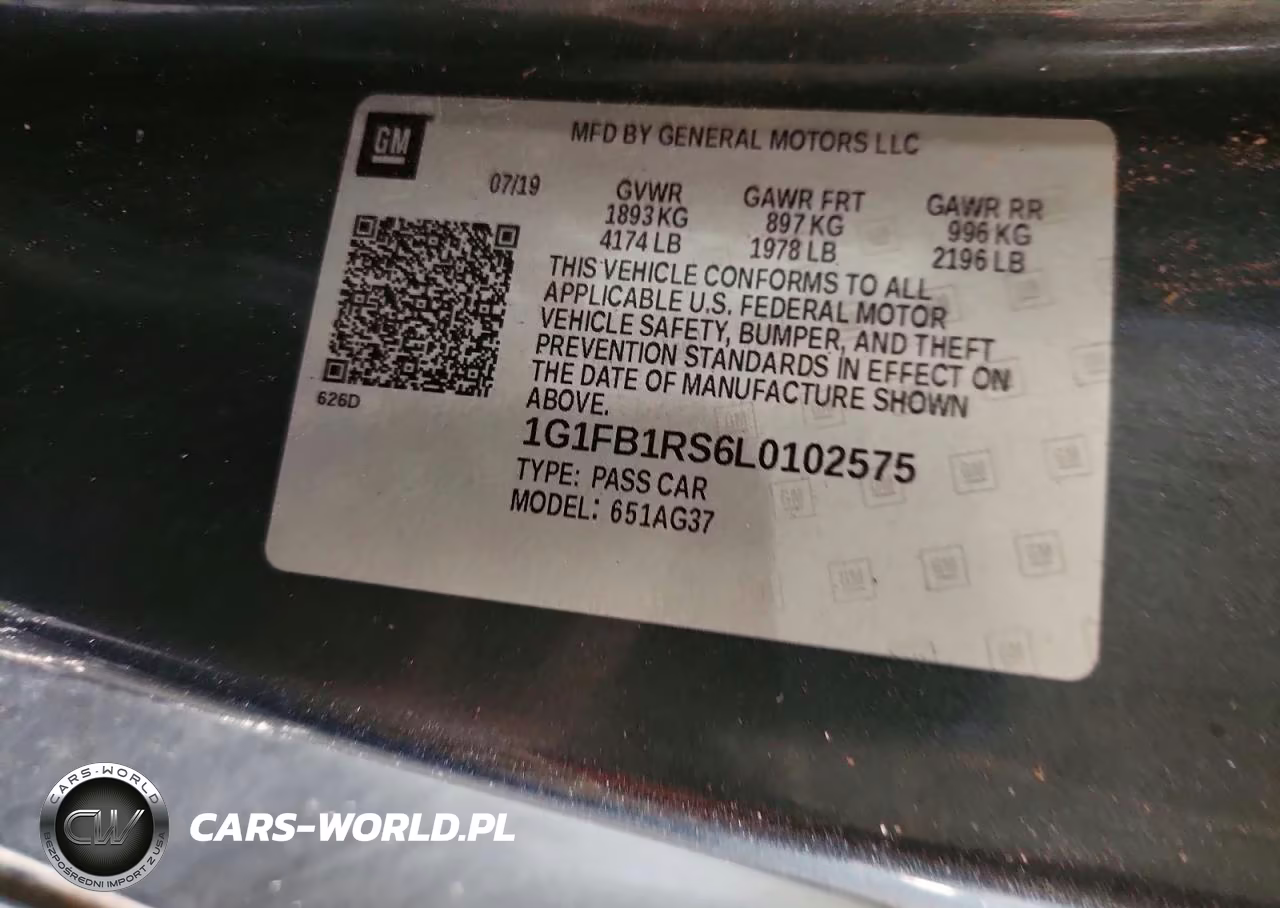 2020 Chevrolet Camaro Ls VIN:1G1FB1RS6L0102575 - 12