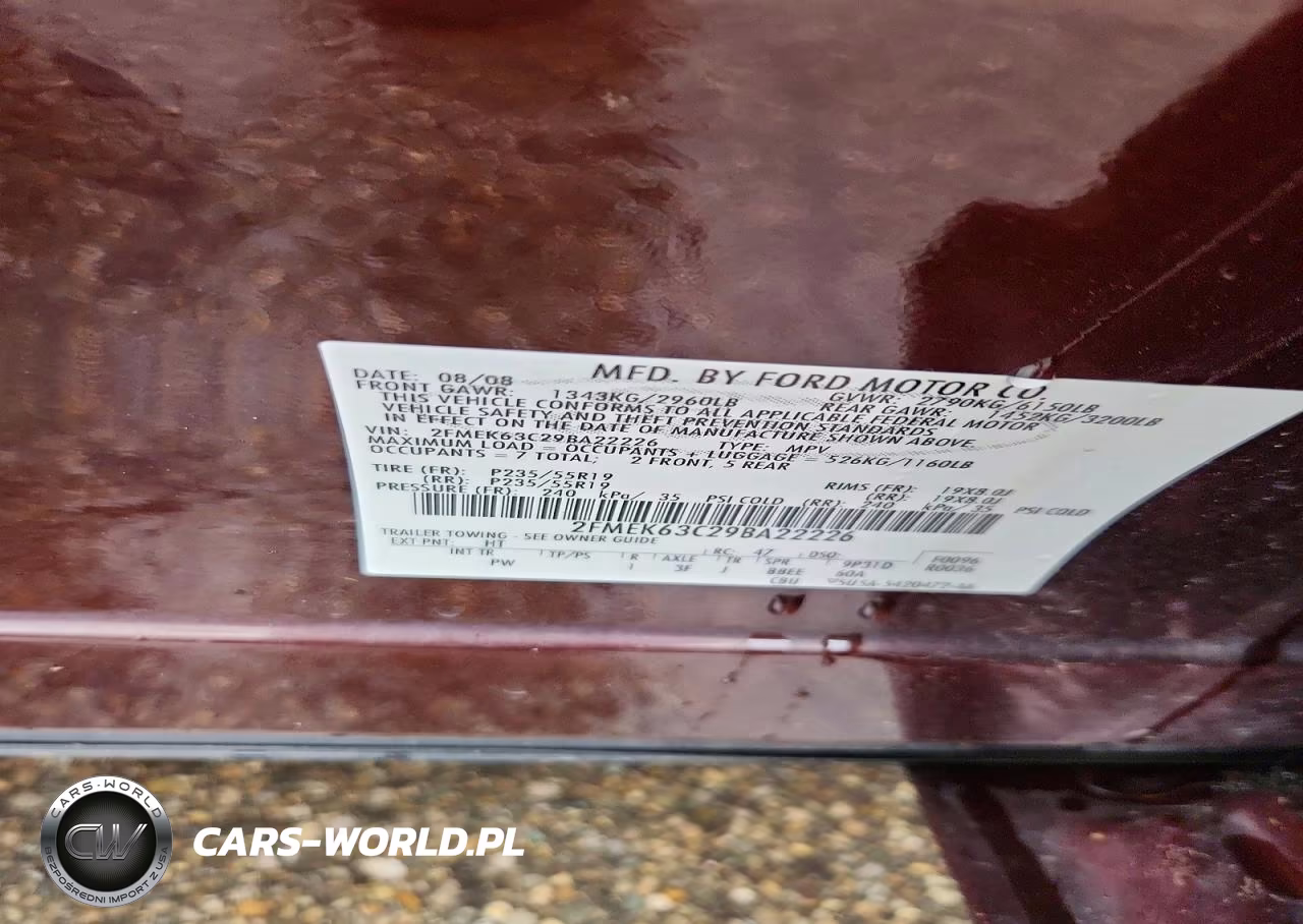 2009 Ford Flex Limited VIN:2FMEK63C29BA22226 - 13