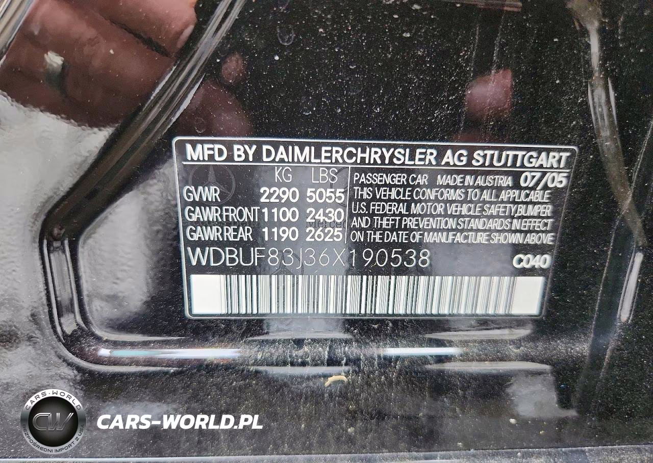 2006 Mercedes-Benz E 500 4Matic VIN:WDBUF83J36X190538 - 12