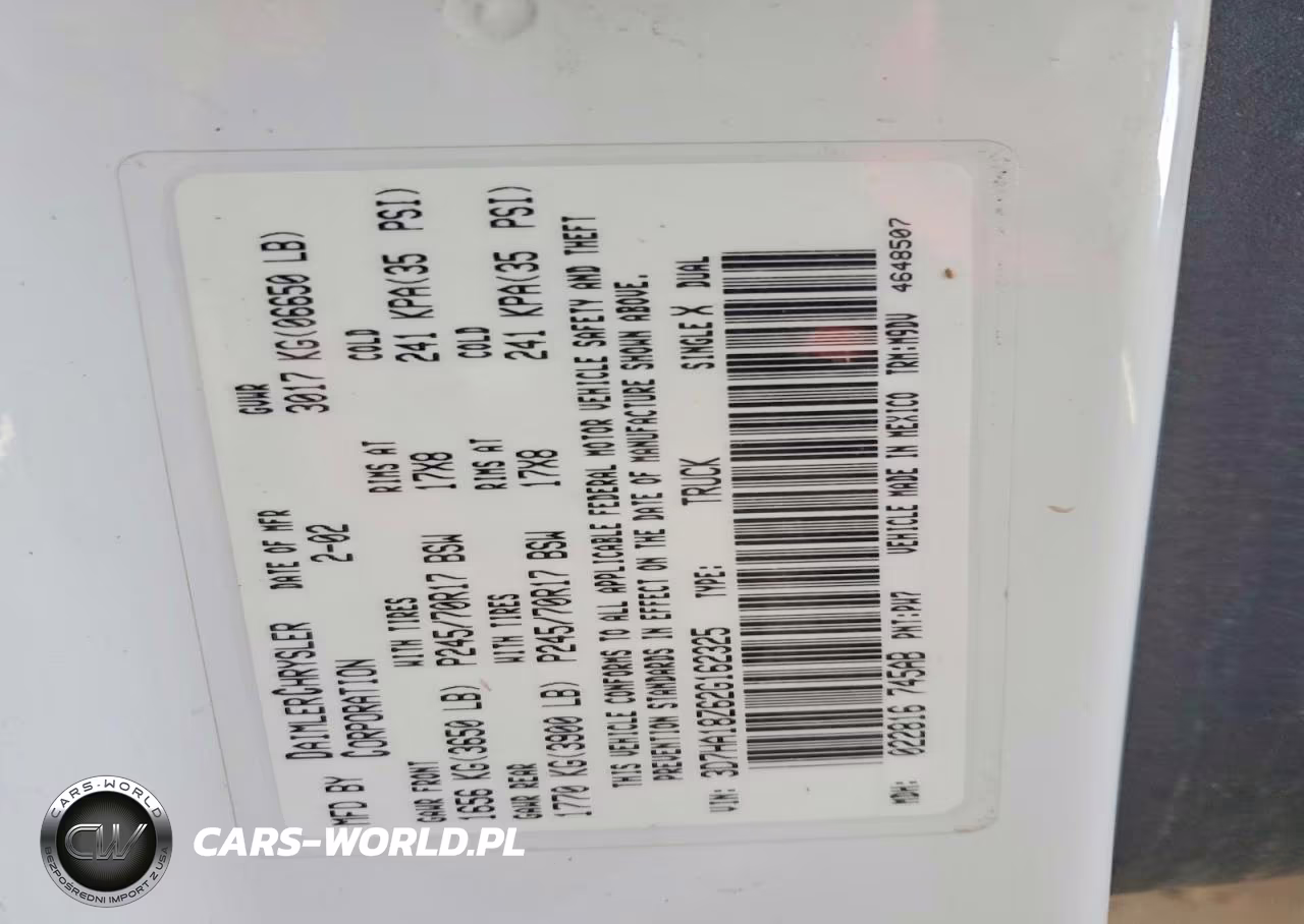 2002 Dodge Ram 1500 VIN:3D7HA18Z62G162325 - 12