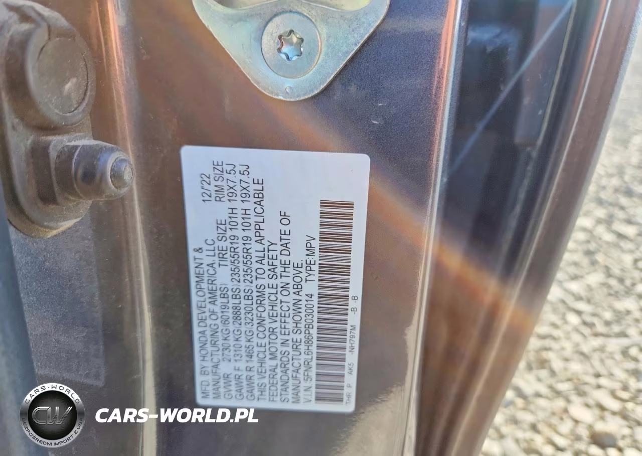 2023 Honda Odyssey Touring VIN:5FNRL6H86PB030014 - 13