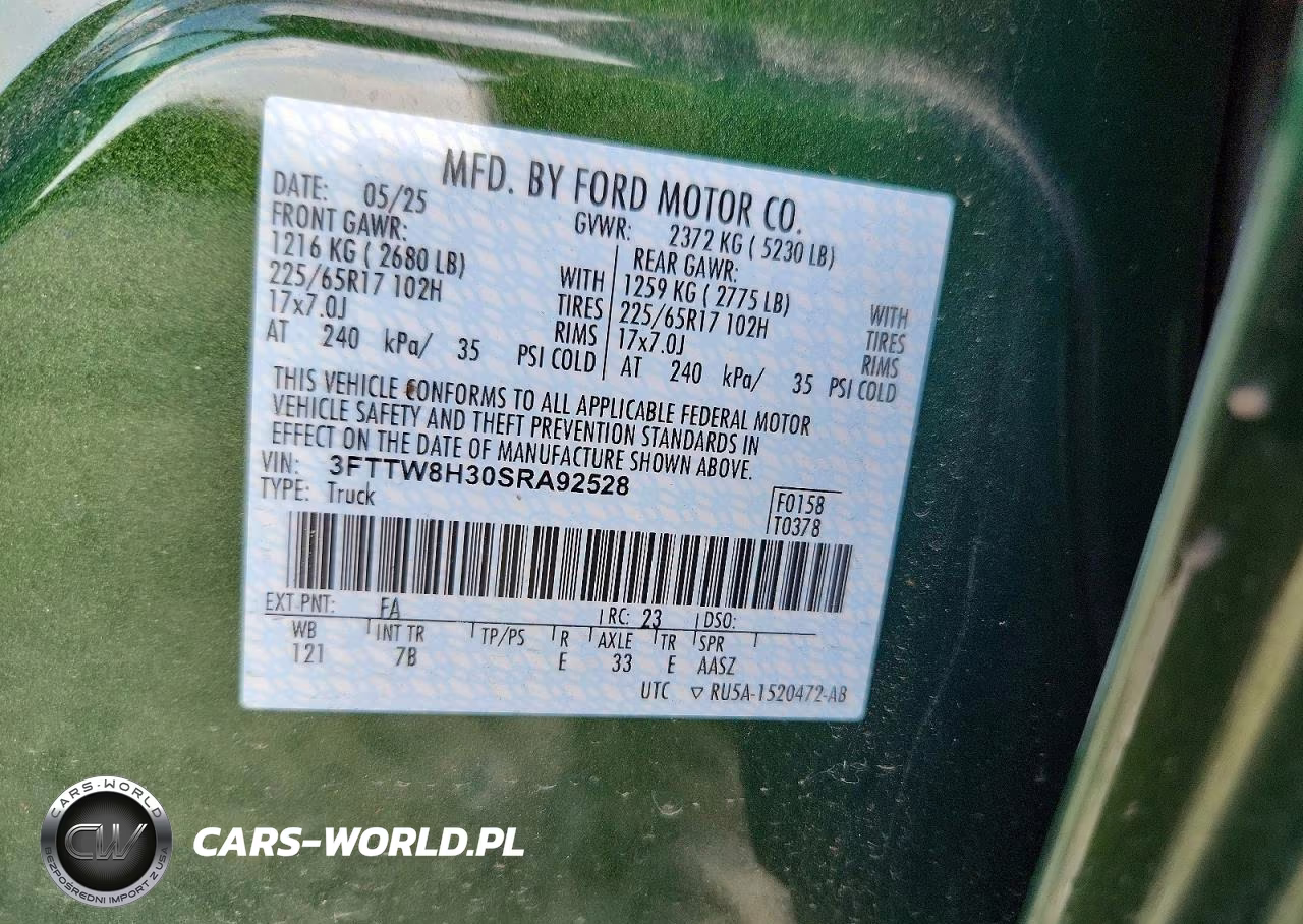 2025 Ford Maverick Xlt VIN:3FTTW8H30SRA92528 - 12