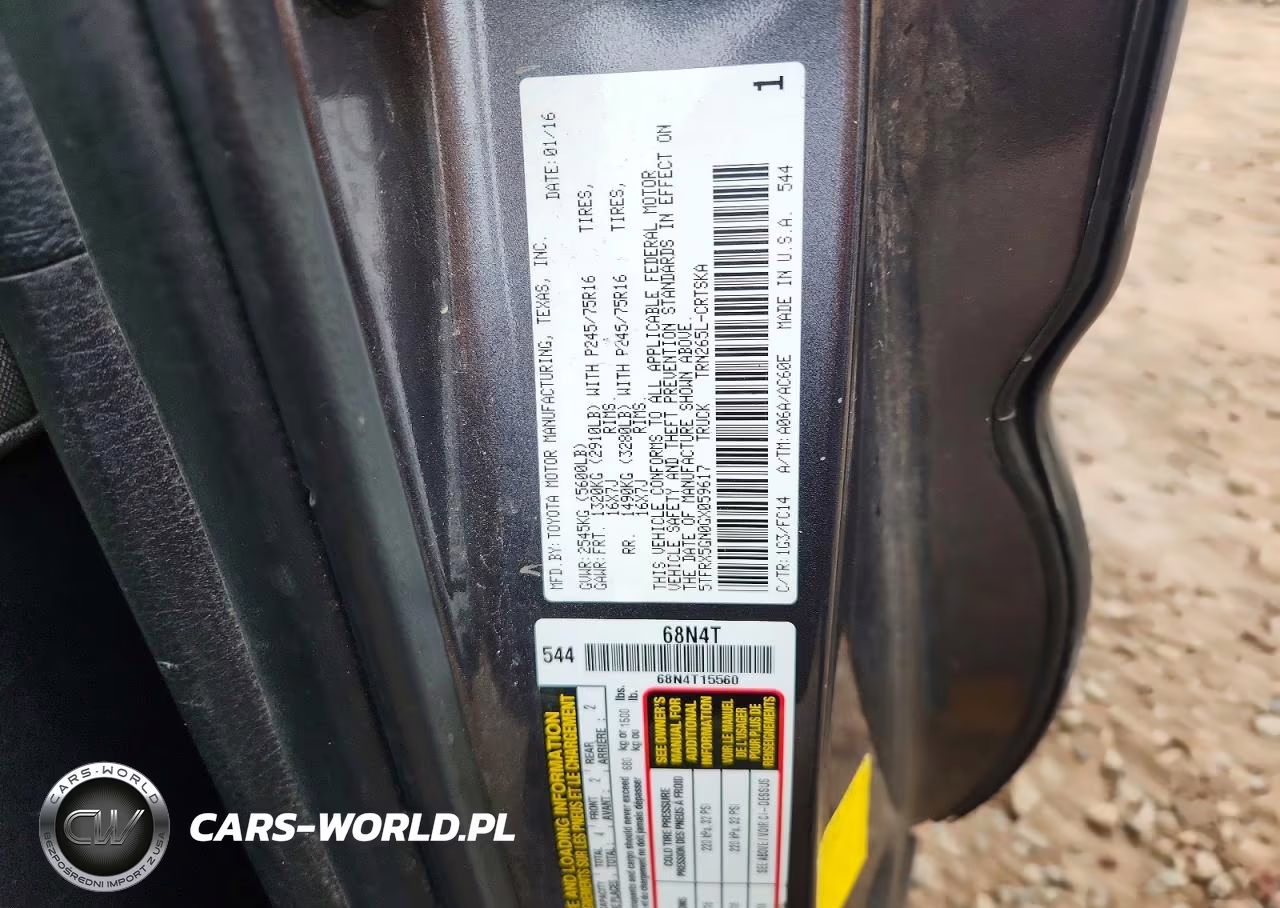 2016 Toyota Tacoma Sr5 VIN:5TFRX5GN0GX059617 - 12