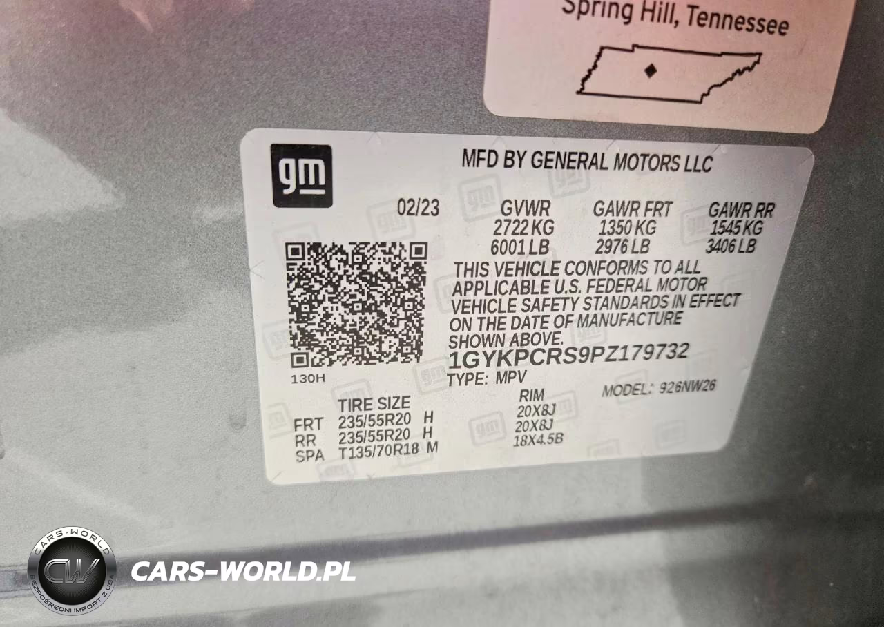 2023 Cadillac Xt6 Premium Luxury VIN:1GYKPCRS9PZ179732 - 13