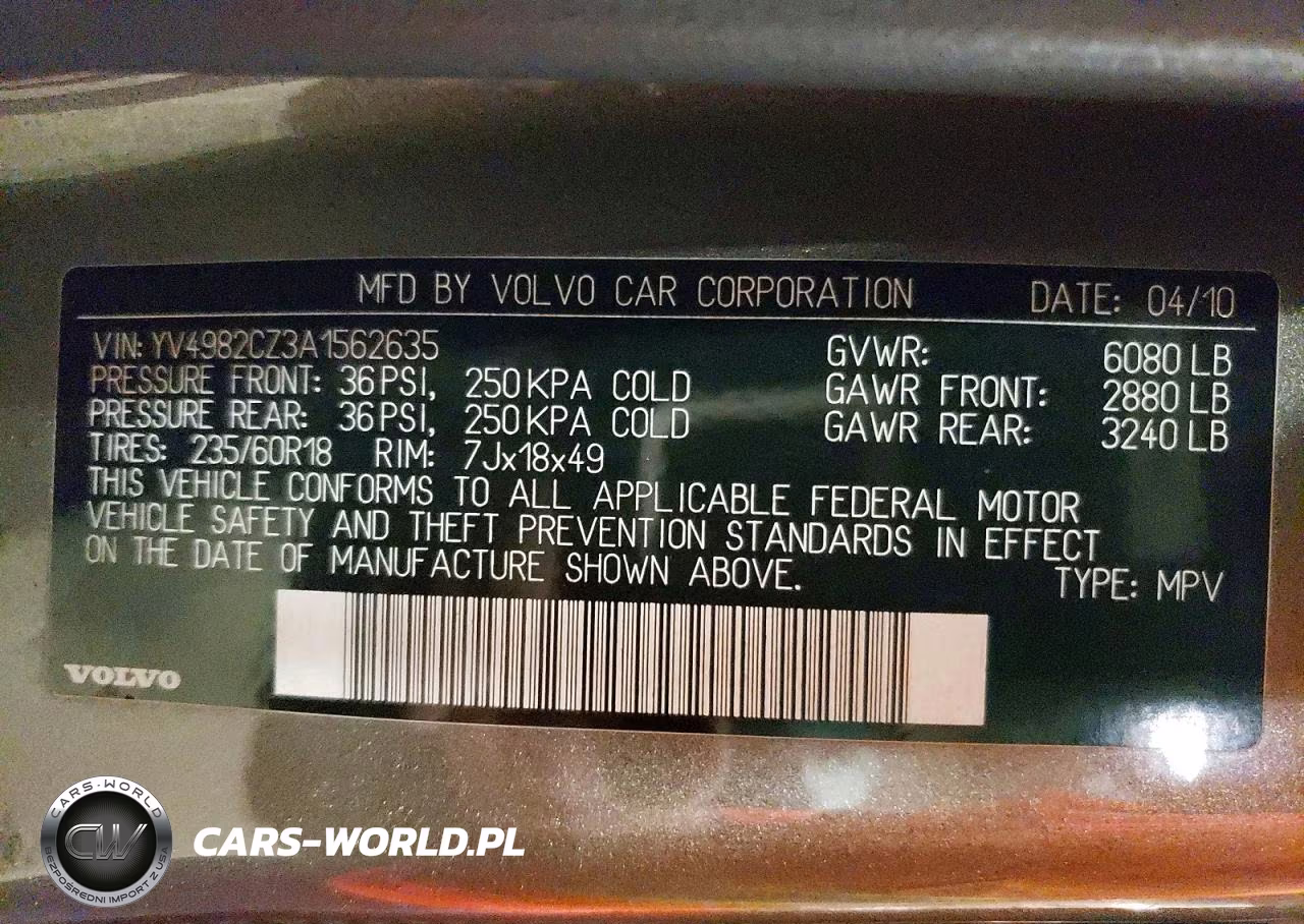 2010 Volvo Xc90 3.2 VIN:YV4982CZ3A1562635 - 13