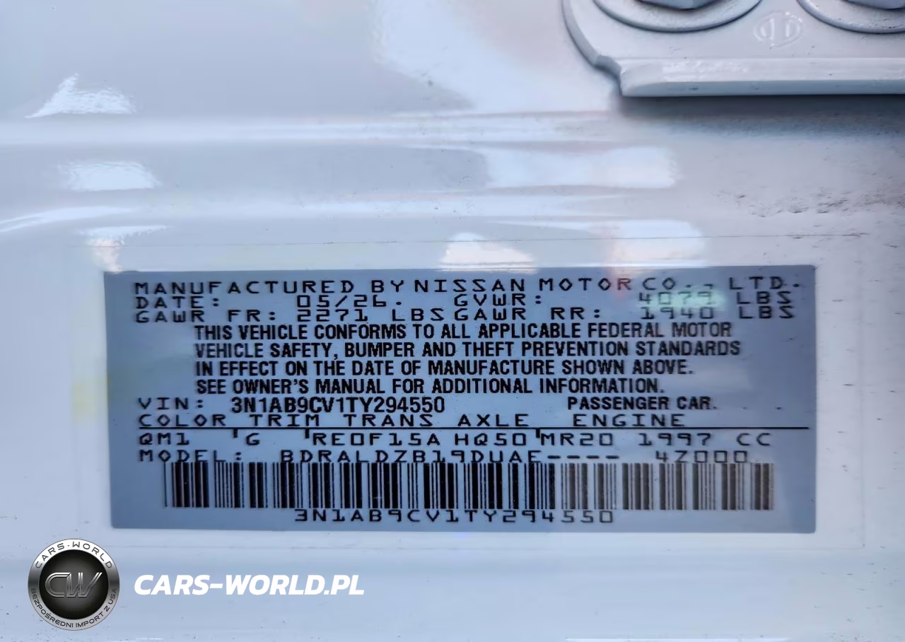 2026 Nissan Sentra Sv VIN:3N1AB9CV1TY294550 - 12