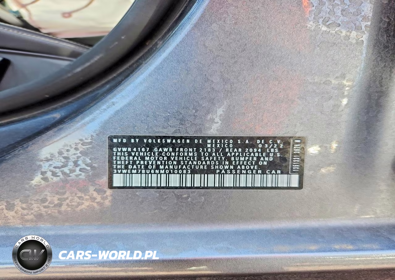 2022 Volkswagen Jetta Se VIN:3VWEM7BU6NM010083 - 12