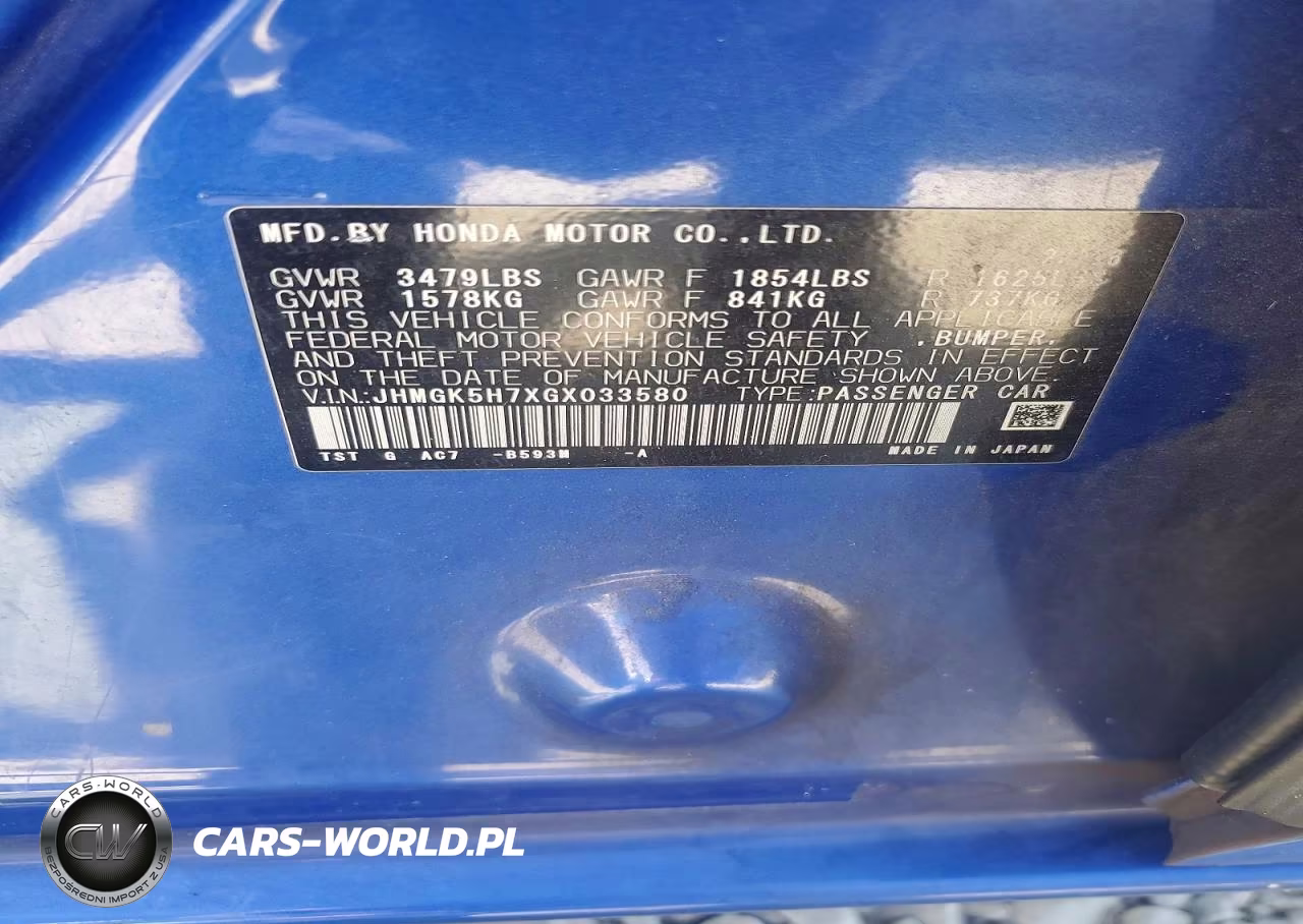 2016 Honda Fit Ex VIN:JHMGK5H7XGX033580 - 12