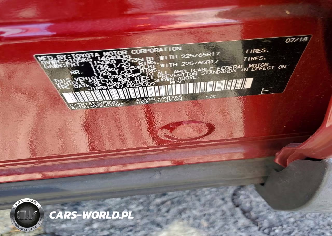 2018 Toyota Rav4 Le VIN:JTMBFREV7JD253309 - 14