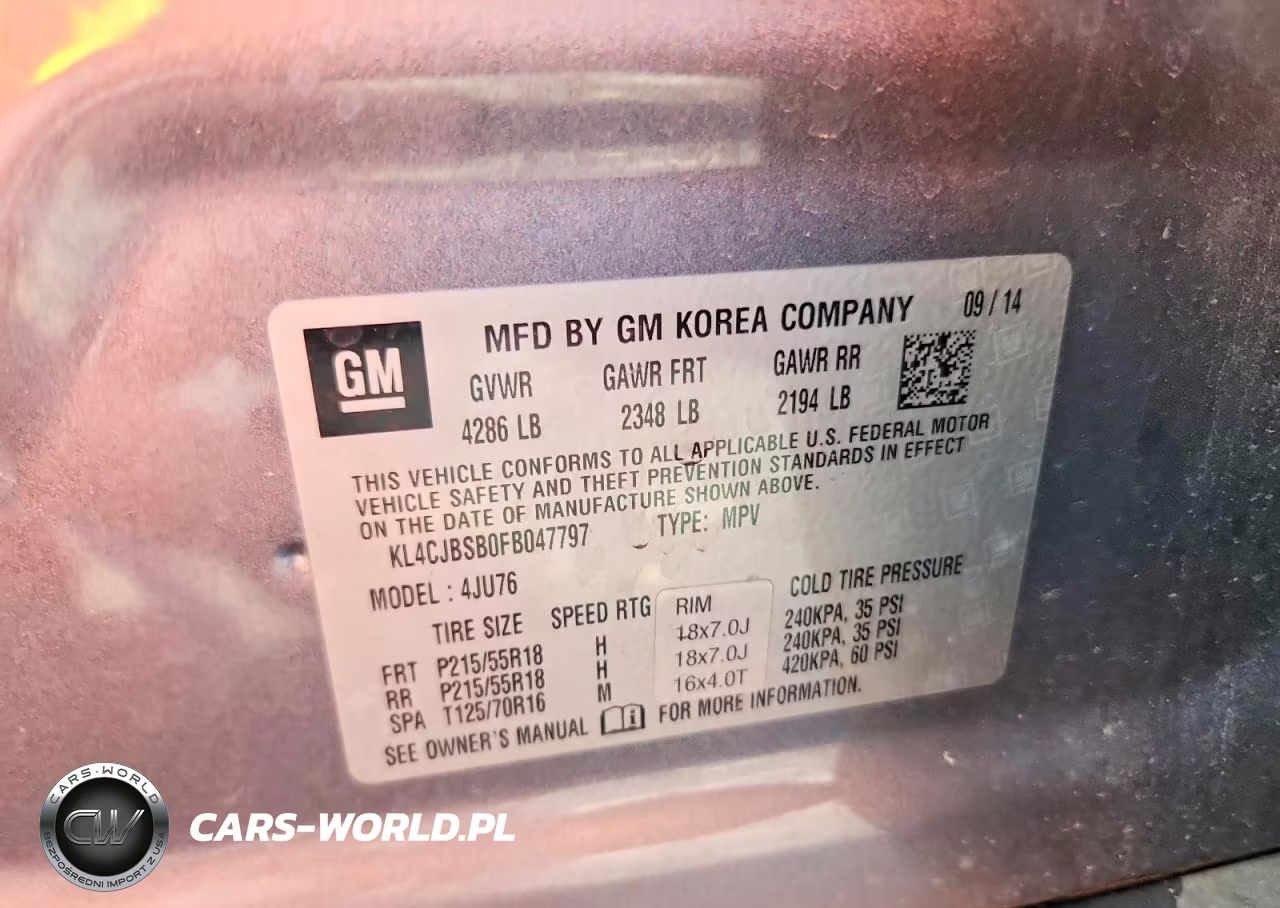 2015 Buick Encore Convenience VIN:KL4CJBSB0FB047797 - 13