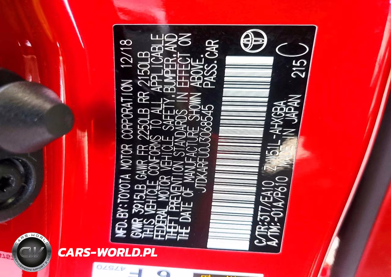 2018 Toyota Prius Four VIN:JTDKARFU0J3068545 - 14