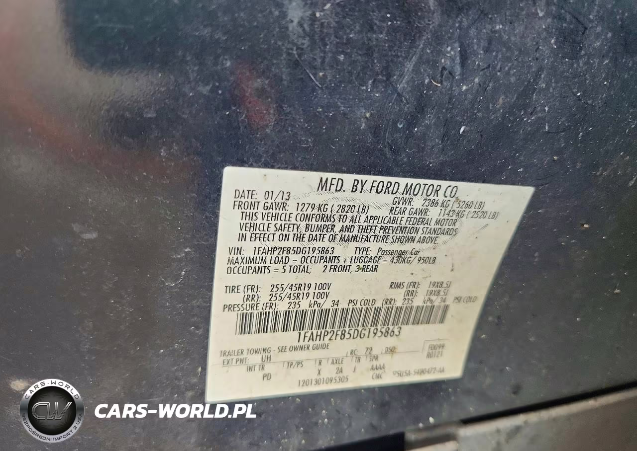 2013 Ford Taurus Limited VIN:1FAHP2F85DG195863 - 12