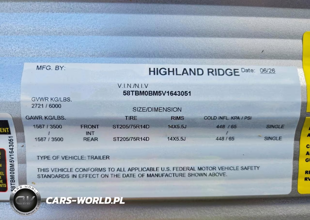 2027 Open Range Highland Ridge VIN:58TBM0BM5V1643051 - 10