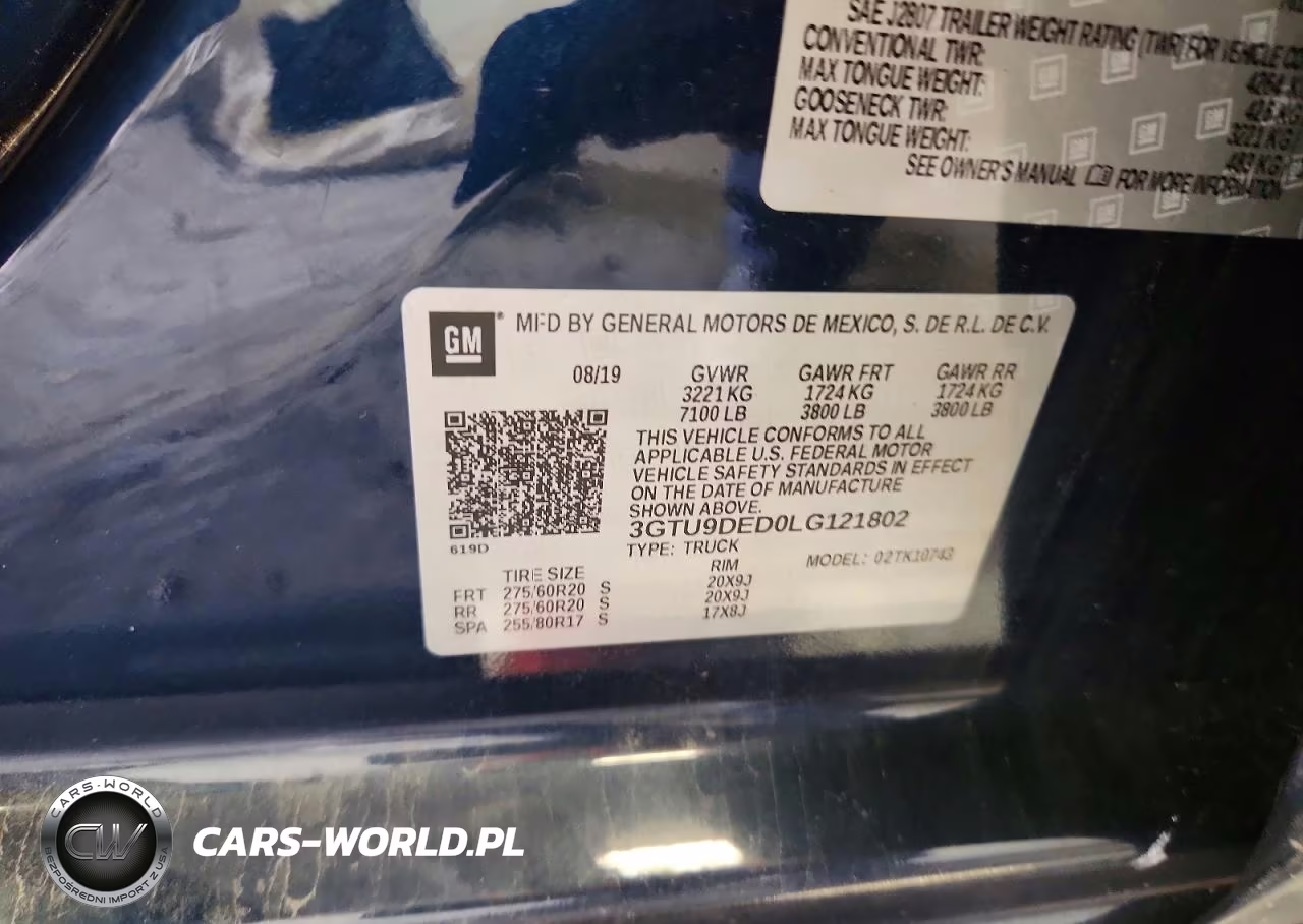 2020 GMC Sierra K1500 Slt VIN:3GTU9DED0LG121802 - 12