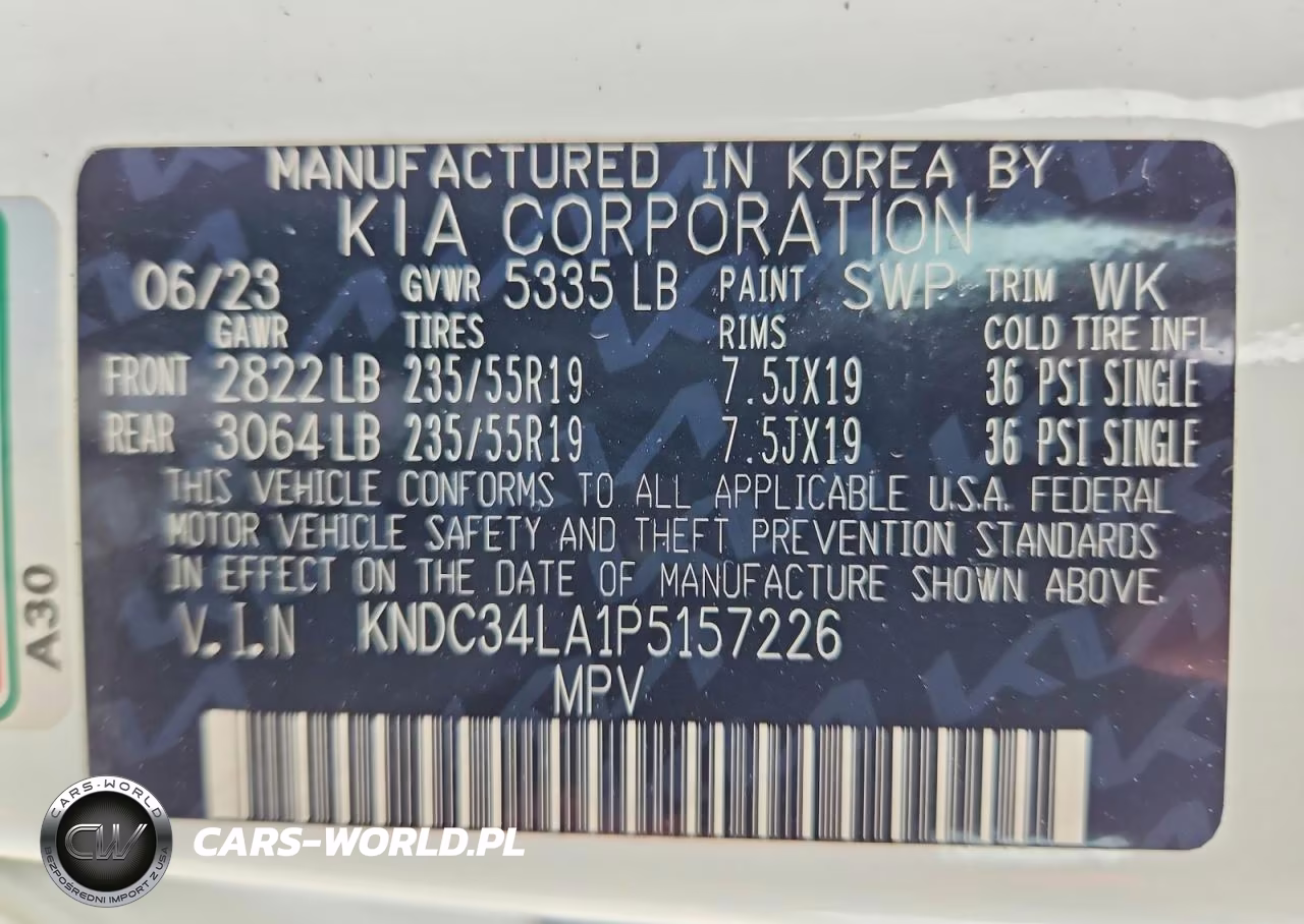 2023 Kia Ev6 Wind VIN:KNDC34LA1P5157226 - 14