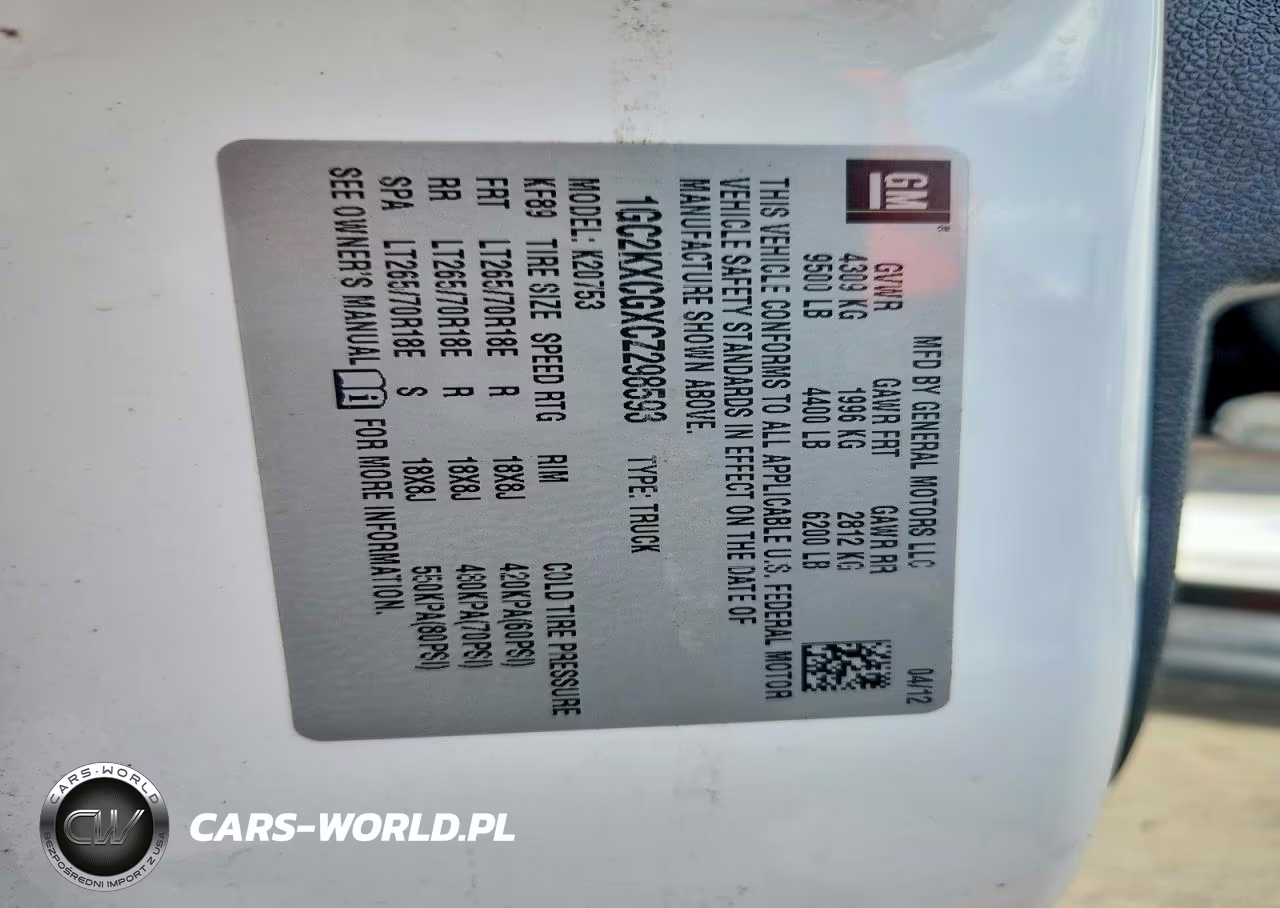 2012 Chevrolet Silverado K2500 Heavy Duty Lt VIN:1GC2KXCGXCZ298593 - 12
