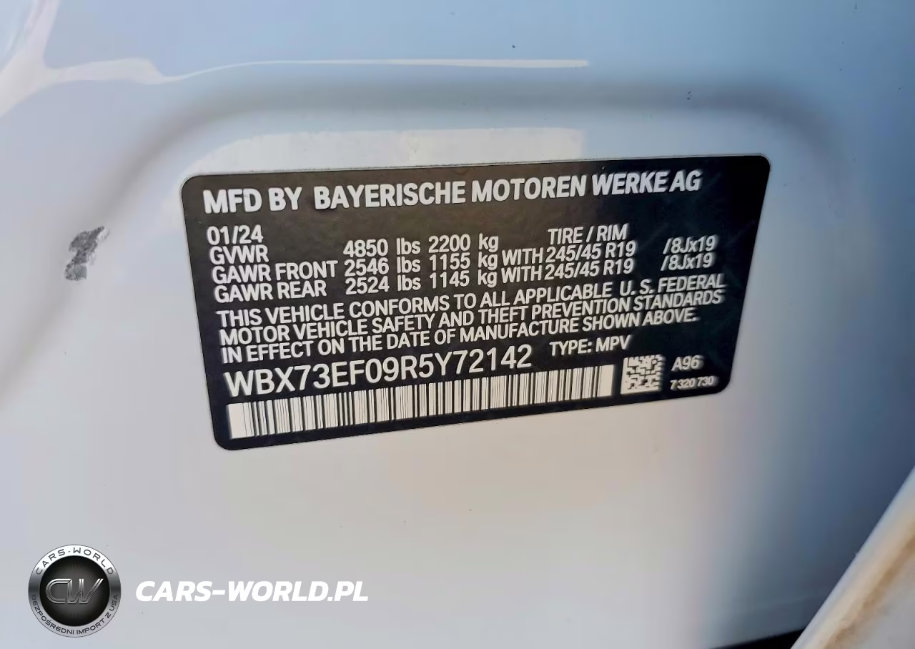 2024 BMW X1 xDrive28I VIN:WBX73EF09R5Y72142 - 14