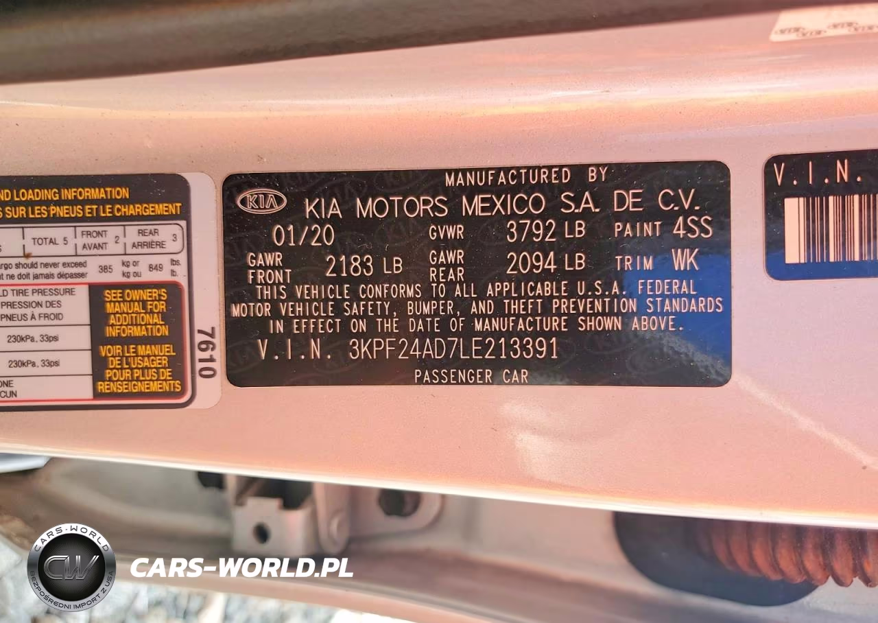 2020 Kia Forte Lxs VIN:3KPF24AD7LE213391 - 13