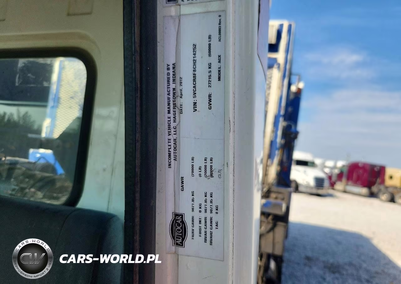2012 Autocar Llc Xpeditor Packer Garbage Truck VIN:5VCACR8F8CH214252 - 11