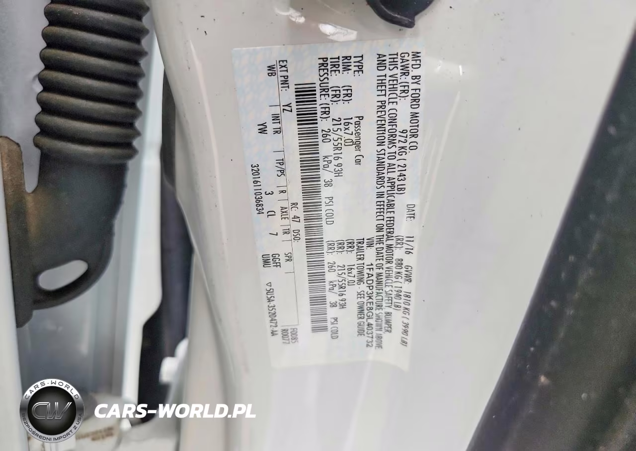 2016 Ford Focus Se VIN:1FADP3KE8GL403732 - 12