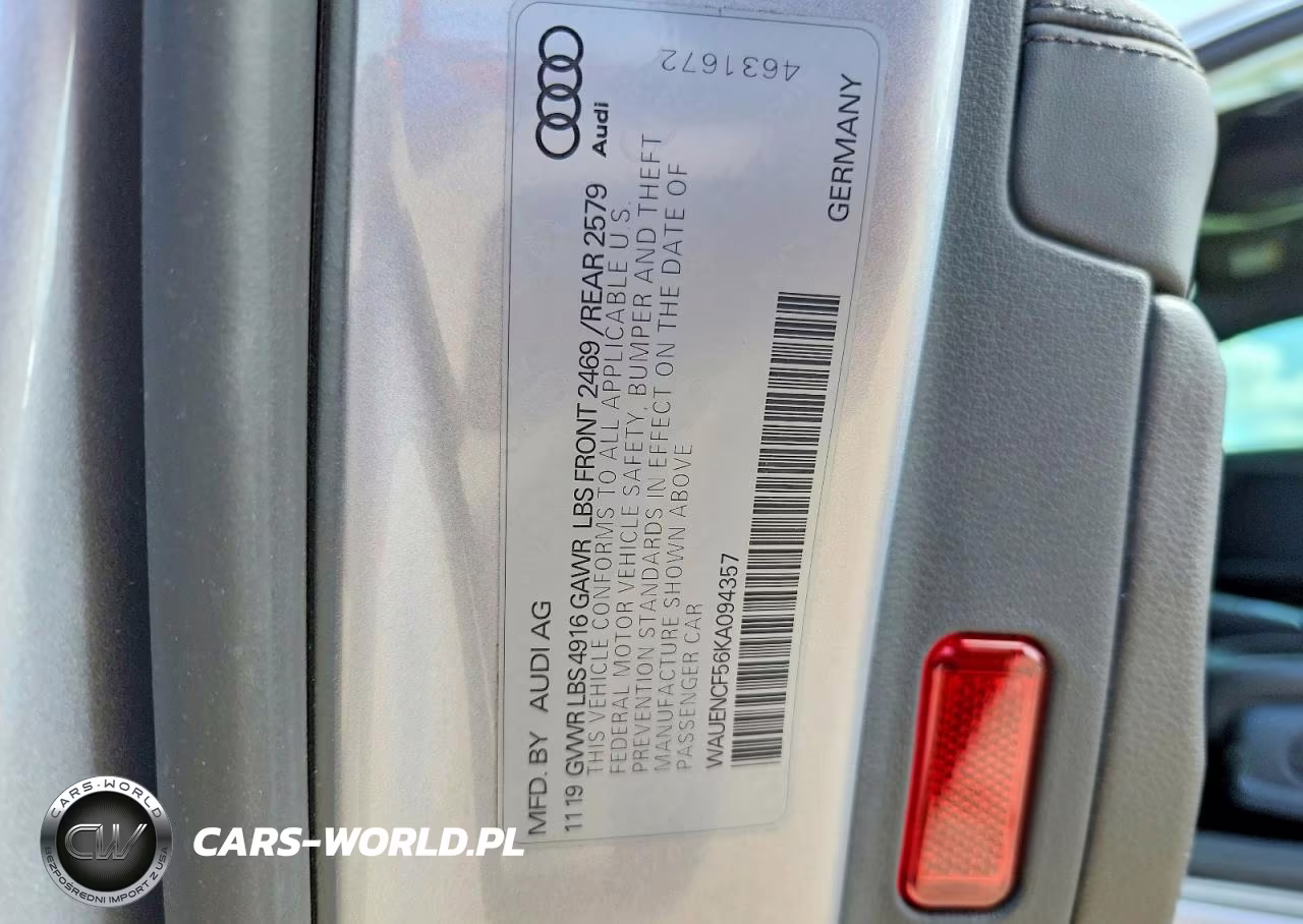 2019 Audi A5 Premium Plus S-Line VIN:WAUENCF56KA094357 - 12