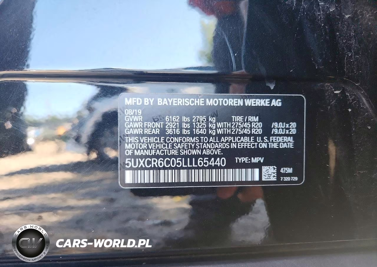 2020 BMW X5 xDrive40I VIN:5UXCR6C05LLL65440 - 13