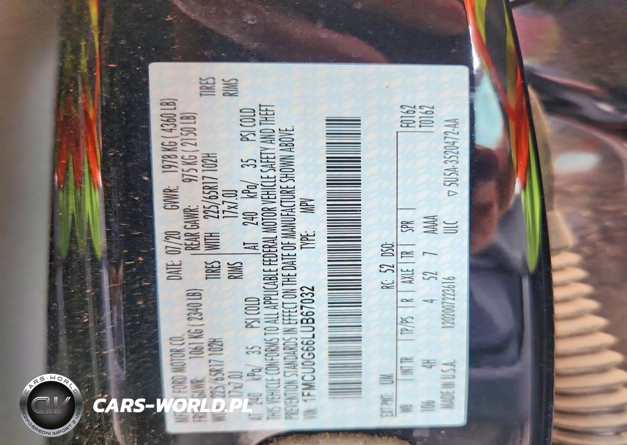 2020 Ford Escape Se VIN:1FMCU0G66LUB67032 - 13