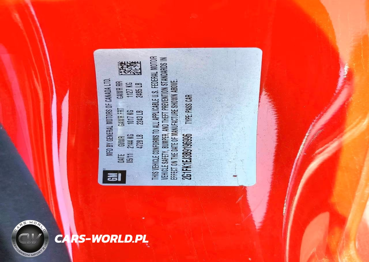 2011 Chevrolet Camaro Ss VIN:2G1FK1EJ3B9196996 - 13